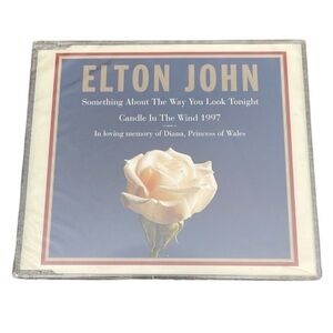 5/$25 Sealed Elton John CD -Commemorative Candle in the Wind 1997 Princess Diana